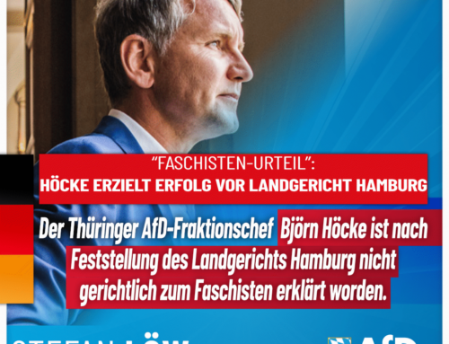 „Faschisten-Urteil“: Höcke erzielt Erfolg vor Landgericht Hamburg