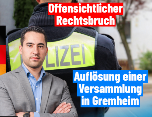 Antwort der Staatsregierung: Stürmung der Versammlung in Gremheim eklatanter Rechtsbruch