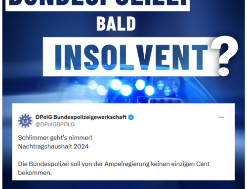 Bundespolizei bald insolvent