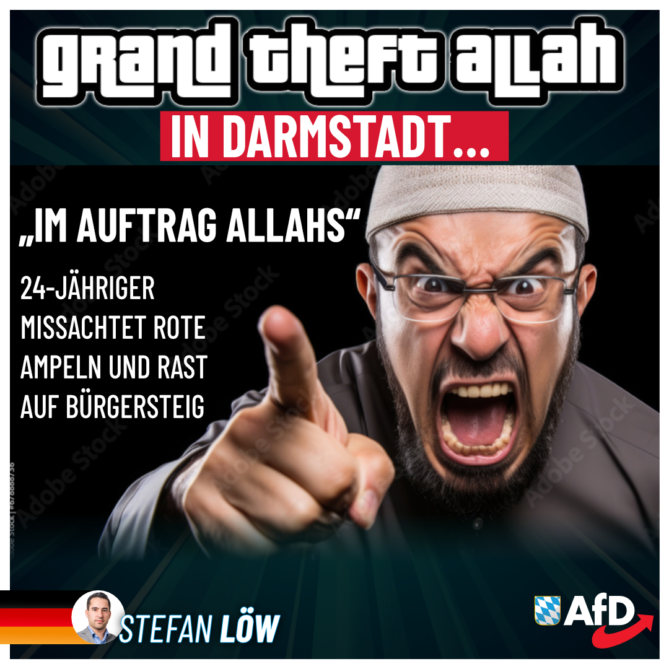 Sterfan Löw AfD - Grand Theft Allah